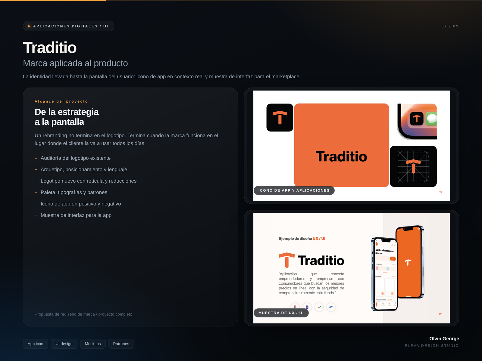 Traditio / product / portfolio artwork